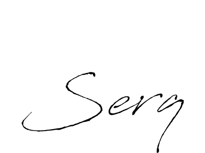 Design your own signature with our free online signature maker. With this signature software, you can create a handwritten (Antro_Vectra) signature for name Serq. Serq signature style 6 images and pictures png