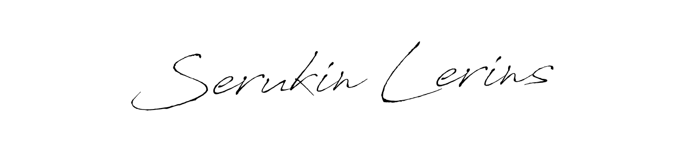 Also we have Serukin Lerins name is the best signature style. Create professional handwritten signature collection using Antro_Vectra autograph style. Serukin Lerins signature style 6 images and pictures png