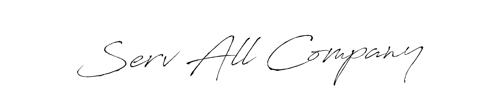 Make a beautiful signature design for name Serv All Company. Use this online signature maker to create a handwritten signature for free. Serv All Company signature style 6 images and pictures png