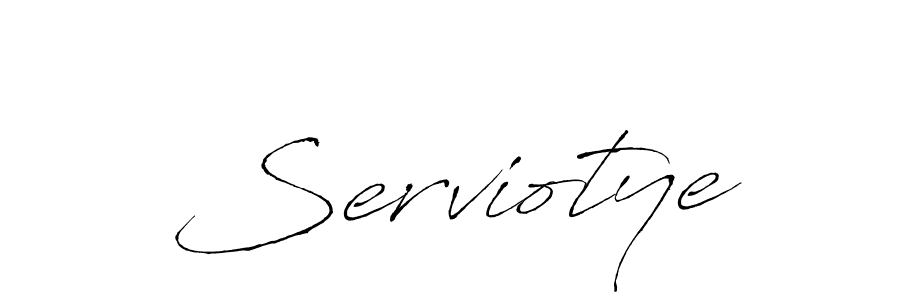 Serviotye stylish signature style. Best Handwritten Sign (Antro_Vectra) for my name. Handwritten Signature Collection Ideas for my name Serviotye. Serviotye signature style 6 images and pictures png
