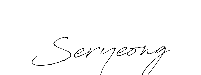Seryeong stylish signature style. Best Handwritten Sign (Antro_Vectra) for my name. Handwritten Signature Collection Ideas for my name Seryeong. Seryeong signature style 6 images and pictures png