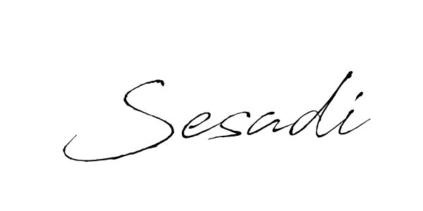 How to make Sesadi signature? Antro_Vectra is a professional autograph style. Create handwritten signature for Sesadi name. Sesadi signature style 6 images and pictures png