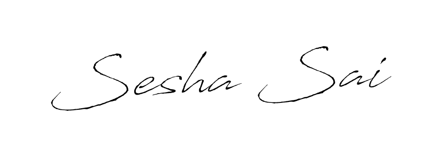 Use a signature maker to create a handwritten signature online. With this signature software, you can design (Antro_Vectra) your own signature for name Sesha Sai. Sesha Sai signature style 6 images and pictures png