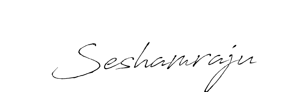 Design your own signature with our free online signature maker. With this signature software, you can create a handwritten (Antro_Vectra) signature for name Seshamraju. Seshamraju signature style 6 images and pictures png