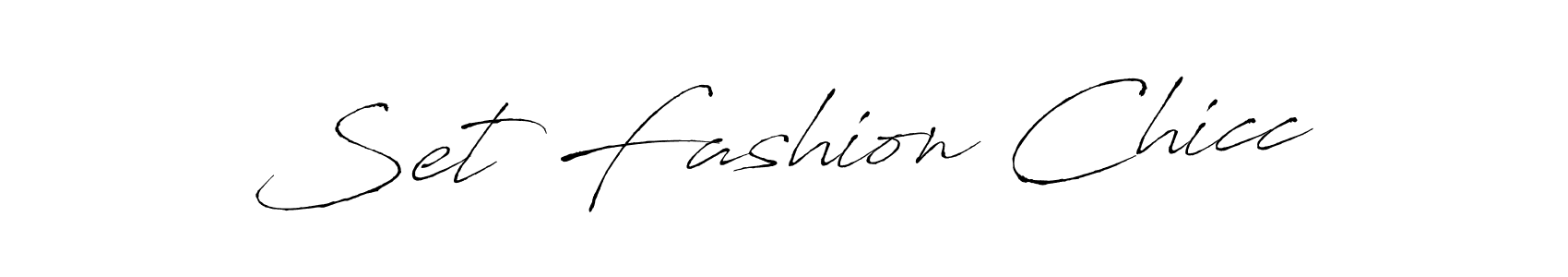 Set Fashion Chicc stylish signature style. Best Handwritten Sign (Antro_Vectra) for my name. Handwritten Signature Collection Ideas for my name Set Fashion Chicc. Set Fashion Chicc signature style 6 images and pictures png