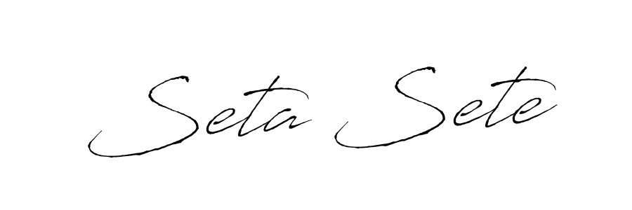 Design your own signature with our free online signature maker. With this signature software, you can create a handwritten (Antro_Vectra) signature for name Seta Sete. Seta Sete signature style 6 images and pictures png