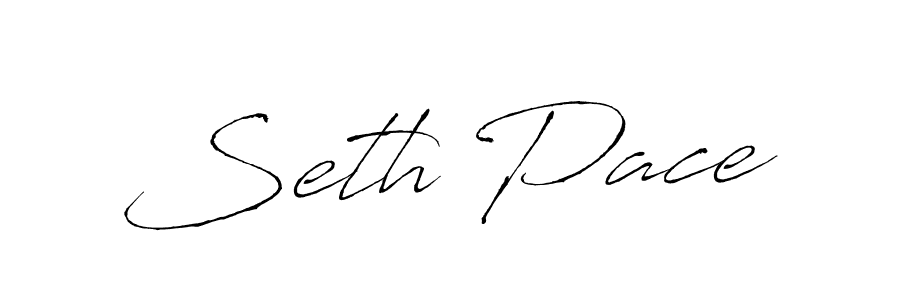 Make a beautiful signature design for name Seth Pace. With this signature (Antro_Vectra) style, you can create a handwritten signature for free. Seth Pace signature style 6 images and pictures png