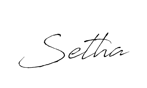 Make a beautiful signature design for name Setha. With this signature (Antro_Vectra) style, you can create a handwritten signature for free. Setha signature style 6 images and pictures png