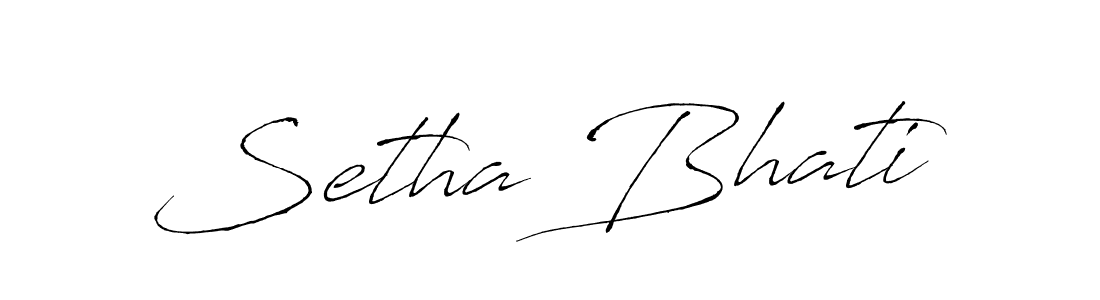 The best way (Antro_Vectra) to make a short signature is to pick only two or three words in your name. The name Setha Bhati include a total of six letters. For converting this name. Setha Bhati signature style 6 images and pictures png