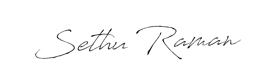 Use a signature maker to create a handwritten signature online. With this signature software, you can design (Antro_Vectra) your own signature for name Sethu Raman. Sethu Raman signature style 6 images and pictures png