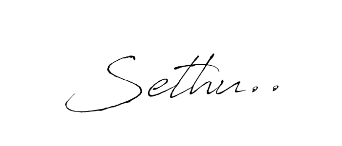 Sethu.. stylish signature style. Best Handwritten Sign (Antro_Vectra) for my name. Handwritten Signature Collection Ideas for my name Sethu... Sethu.. signature style 6 images and pictures png