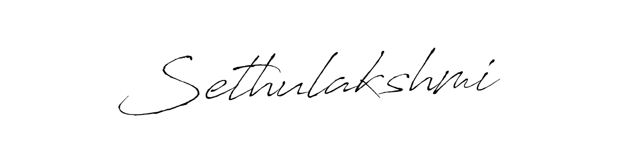 Create a beautiful signature design for name Sethulakshmi. With this signature (Antro_Vectra) fonts, you can make a handwritten signature for free. Sethulakshmi signature style 6 images and pictures png