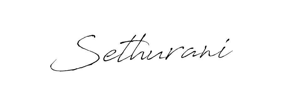 Use a signature maker to create a handwritten signature online. With this signature software, you can design (Antro_Vectra) your own signature for name Sethurani. Sethurani signature style 6 images and pictures png