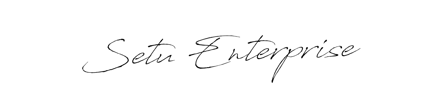 Setu Enterprise stylish signature style. Best Handwritten Sign (Antro_Vectra) for my name. Handwritten Signature Collection Ideas for my name Setu Enterprise. Setu Enterprise signature style 6 images and pictures png