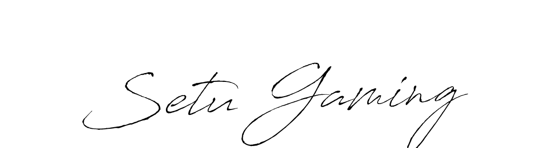 How to make Setu Gaming name signature. Use Antro_Vectra style for creating short signs online. This is the latest handwritten sign. Setu Gaming signature style 6 images and pictures png