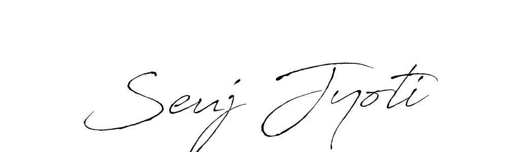 The best way (Antro_Vectra) to make a short signature is to pick only two or three words in your name. The name Seuj Jyoti include a total of six letters. For converting this name. Seuj Jyoti signature style 6 images and pictures png