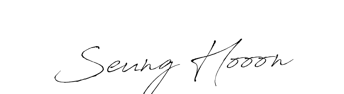 Create a beautiful signature design for name Seung Hooon. With this signature (Antro_Vectra) fonts, you can make a handwritten signature for free. Seung Hooon signature style 6 images and pictures png