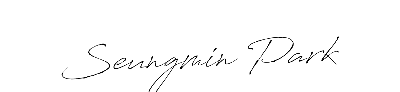 Seungmin Park stylish signature style. Best Handwritten Sign (Antro_Vectra) for my name. Handwritten Signature Collection Ideas for my name Seungmin Park. Seungmin Park signature style 6 images and pictures png