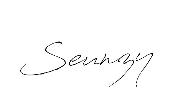 if you are searching for the best signature style for your name Seunzy. so please give up your signature search. here we have designed multiple signature styles  using Antro_Vectra. Seunzy signature style 6 images and pictures png