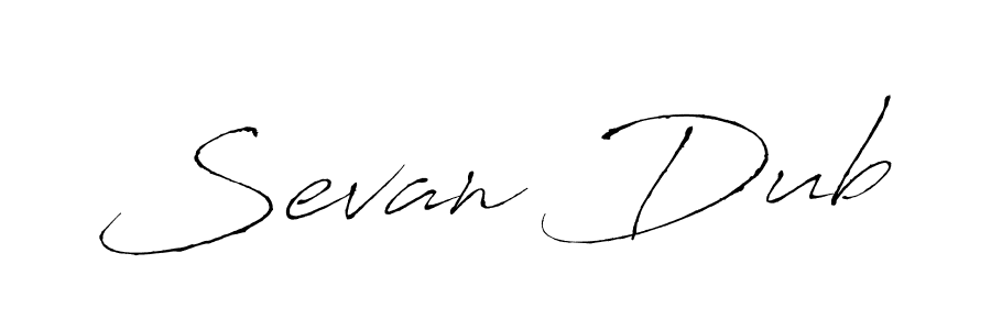 Sevan Dub stylish signature style. Best Handwritten Sign (Antro_Vectra) for my name. Handwritten Signature Collection Ideas for my name Sevan Dub. Sevan Dub signature style 6 images and pictures png