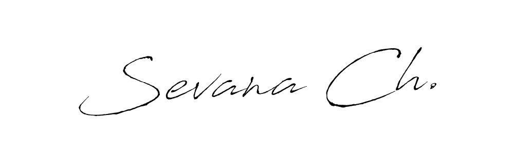 How to Draw Sevana Ch. signature style? Antro_Vectra is a latest design signature styles for name Sevana Ch.. Sevana Ch. signature style 6 images and pictures png