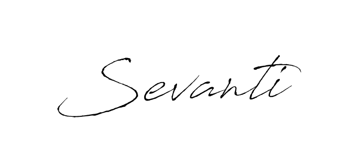 How to make Sevanti signature? Antro_Vectra is a professional autograph style. Create handwritten signature for Sevanti name. Sevanti signature style 6 images and pictures png