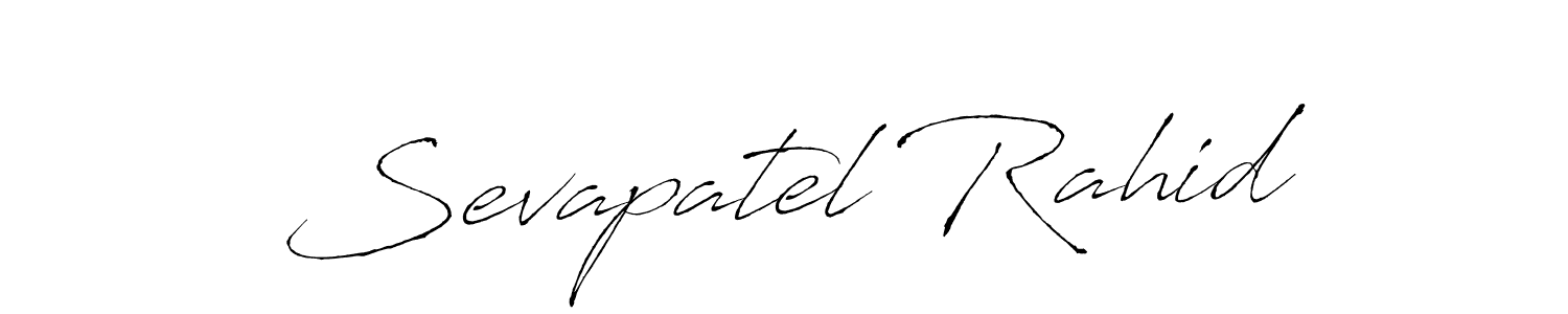 Sevapatel Rahid stylish signature style. Best Handwritten Sign (Antro_Vectra) for my name. Handwritten Signature Collection Ideas for my name Sevapatel Rahid. Sevapatel Rahid signature style 6 images and pictures png