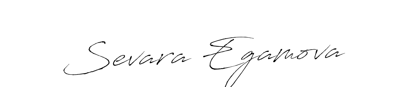 Make a beautiful signature design for name Sevara Egamova. With this signature (Antro_Vectra) style, you can create a handwritten signature for free. Sevara Egamova signature style 6 images and pictures png