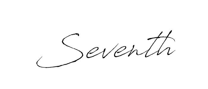 Seventh stylish signature style. Best Handwritten Sign (Antro_Vectra) for my name. Handwritten Signature Collection Ideas for my name Seventh. Seventh signature style 6 images and pictures png
