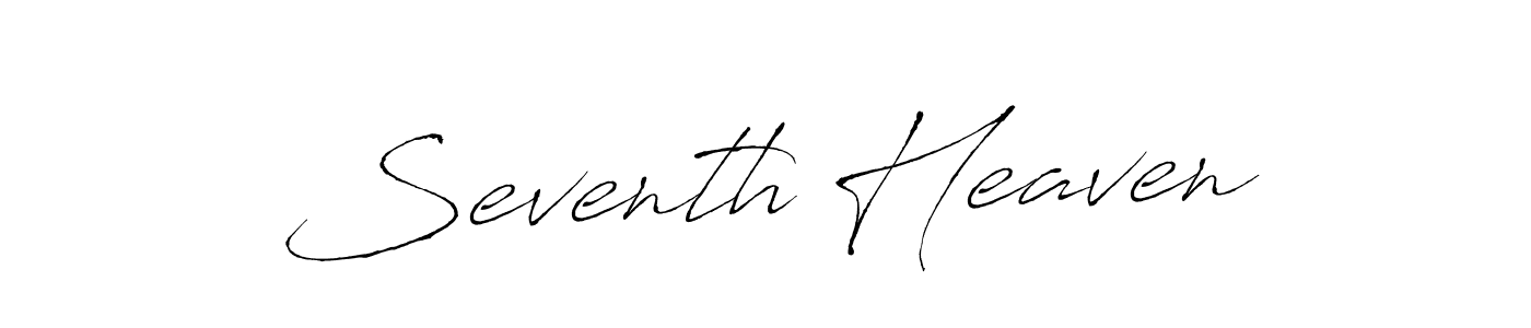 Seventh Heaven stylish signature style. Best Handwritten Sign (Antro_Vectra) for my name. Handwritten Signature Collection Ideas for my name Seventh Heaven. Seventh Heaven signature style 6 images and pictures png
