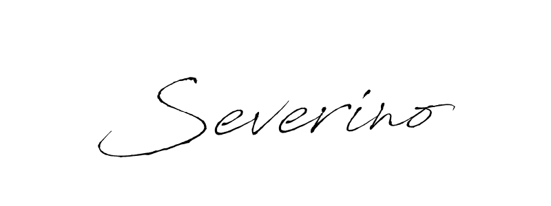 Make a beautiful signature design for name Severino. With this signature (Antro_Vectra) style, you can create a handwritten signature for free. Severino signature style 6 images and pictures png