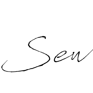 Make a beautiful signature design for name Sew. With this signature (Antro_Vectra) style, you can create a handwritten signature for free. Sew signature style 6 images and pictures png