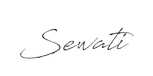 Use a signature maker to create a handwritten signature online. With this signature software, you can design (Antro_Vectra) your own signature for name Sewati. Sewati signature style 6 images and pictures png