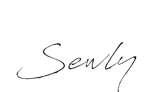 You should practise on your own different ways (Antro_Vectra) to write your name (Sewly) in signature. don't let someone else do it for you. Sewly signature style 6 images and pictures png