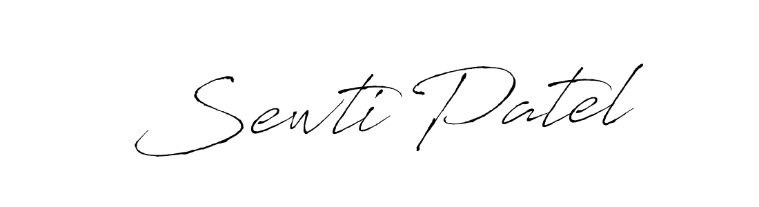 The best way (Antro_Vectra) to make a short signature is to pick only two or three words in your name. The name Sewti Patel include a total of six letters. For converting this name. Sewti Patel signature style 6 images and pictures png