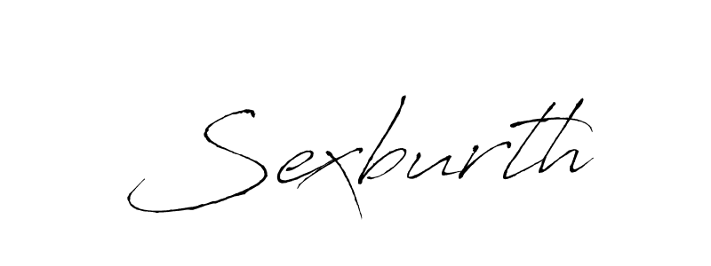Use a signature maker to create a handwritten signature online. With this signature software, you can design (Antro_Vectra) your own signature for name Sexburth. Sexburth signature style 6 images and pictures png
