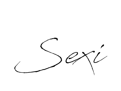 Use a signature maker to create a handwritten signature online. With this signature software, you can design (Antro_Vectra) your own signature for name Sexi. Sexi signature style 6 images and pictures png