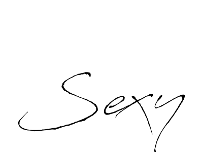 Use a signature maker to create a handwritten signature online. With this signature software, you can design (Antro_Vectra) your own signature for name Sexy. Sexy signature style 6 images and pictures png