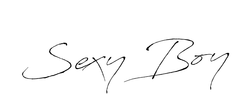 Design your own signature with our free online signature maker. With this signature software, you can create a handwritten (Antro_Vectra) signature for name Sexy Boy. Sexy Boy signature style 6 images and pictures png