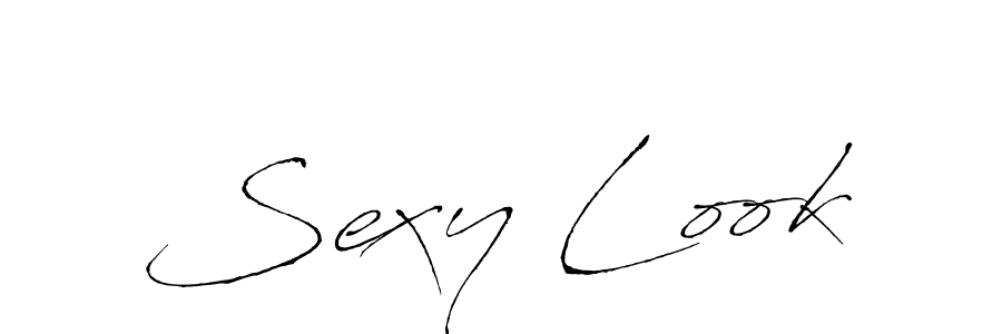 How to make Sexy Look signature? Antro_Vectra is a professional autograph style. Create handwritten signature for Sexy Look name. Sexy Look signature style 6 images and pictures png