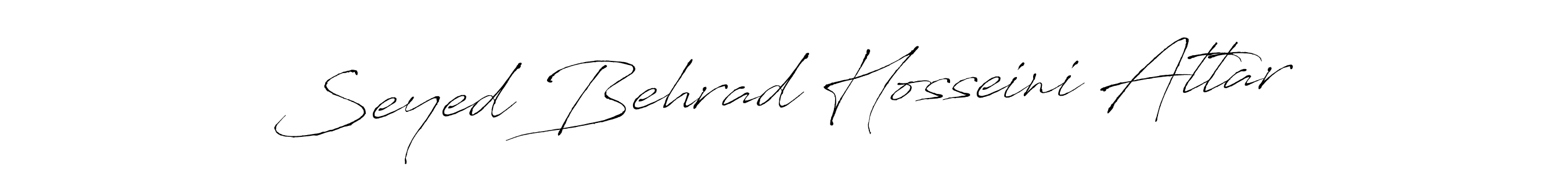 How to make Seyed Behrad Hosseini Attar name signature. Use Antro_Vectra style for creating short signs online. This is the latest handwritten sign. Seyed Behrad Hosseini Attar signature style 6 images and pictures png