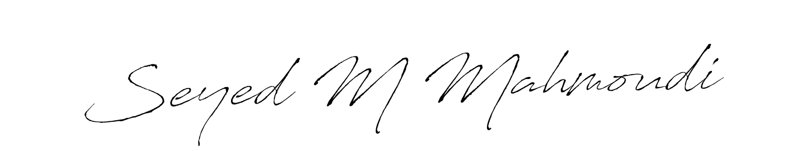 Make a short Seyed M Mahmoudi signature style. Manage your documents anywhere anytime using Antro_Vectra. Create and add eSignatures, submit forms, share and send files easily. Seyed M Mahmoudi signature style 6 images and pictures png