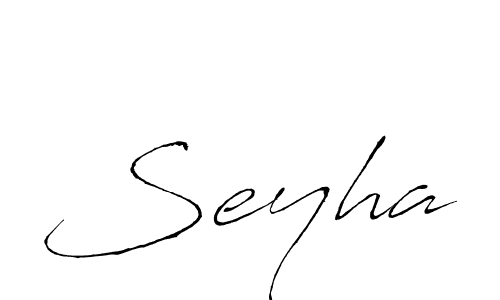 How to make Seyha signature? Antro_Vectra is a professional autograph style. Create handwritten signature for Seyha name. Seyha signature style 6 images and pictures png