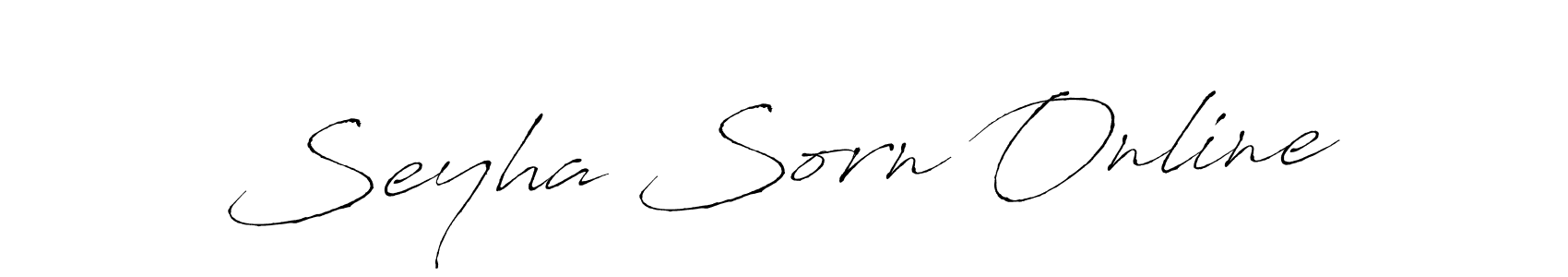 Make a beautiful signature design for name Seyha Sorn Online. With this signature (Antro_Vectra) style, you can create a handwritten signature for free. Seyha Sorn Online signature style 6 images and pictures png