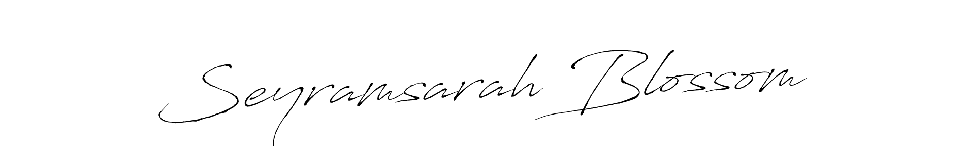 The best way (Antro_Vectra) to make a short signature is to pick only two or three words in your name. The name Seyramsarah Blossom include a total of six letters. For converting this name. Seyramsarah Blossom signature style 6 images and pictures png