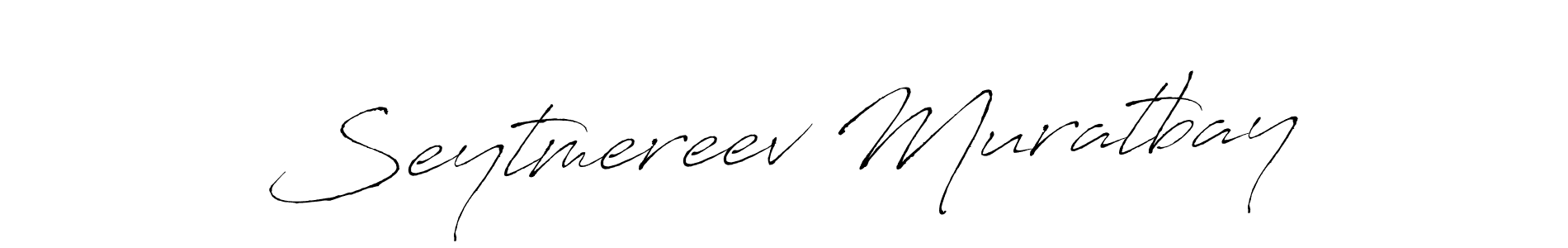 Create a beautiful signature design for name Seytmereev Muratbay. With this signature (Antro_Vectra) fonts, you can make a handwritten signature for free. Seytmereev Muratbay signature style 6 images and pictures png