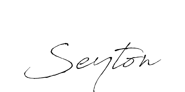 Make a beautiful signature design for name Seyton. With this signature (Antro_Vectra) style, you can create a handwritten signature for free. Seyton signature style 6 images and pictures png