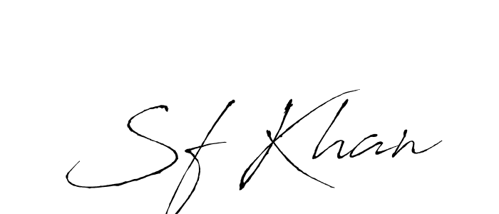 Also we have Sf Khan name is the best signature style. Create professional handwritten signature collection using Antro_Vectra autograph style. Sf Khan signature style 6 images and pictures png