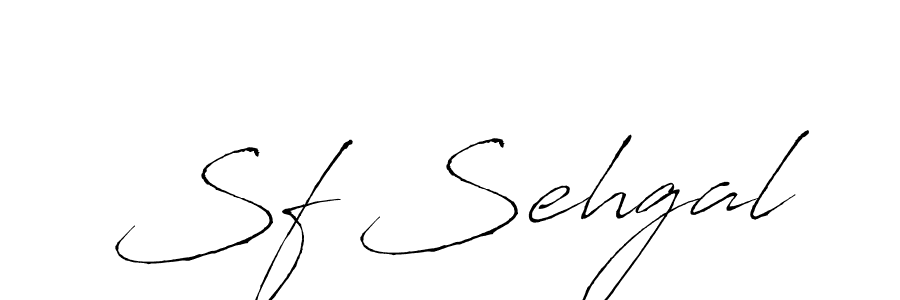 Sf Sehgal stylish signature style. Best Handwritten Sign (Antro_Vectra) for my name. Handwritten Signature Collection Ideas for my name Sf Sehgal. Sf Sehgal signature style 6 images and pictures png