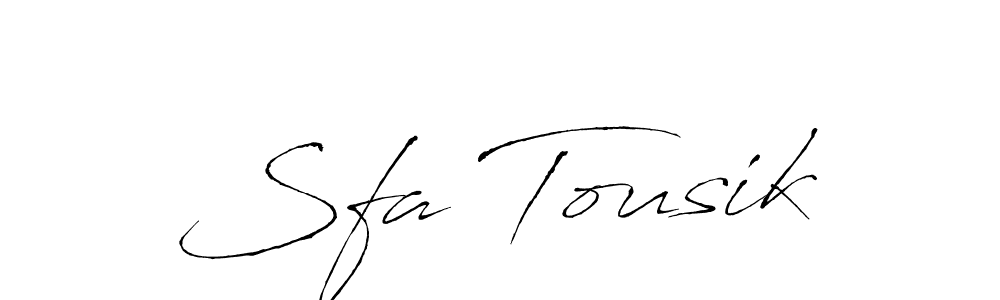 Sfa Tousik stylish signature style. Best Handwritten Sign (Antro_Vectra) for my name. Handwritten Signature Collection Ideas for my name Sfa Tousik. Sfa Tousik signature style 6 images and pictures png